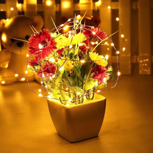 Joomer Fairy String Lights 66FT 200 LEDs Plug in Fairy Lights Indoor Copper Wire String Light DIY for Bedroom, Parties, We...