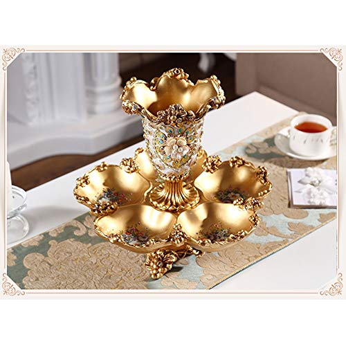 Elegant Large Flower Vases Table Centerpiece for Kitchen Dining Living Room Home Decor, European RetroTall Big Resin Flowe...