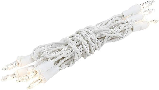 Novelty Lights 5.5 Feet 10 Bulb Clear Mini Light String on White Wire, Non-Connectable Incandescent Fairy Lights for Bottl...