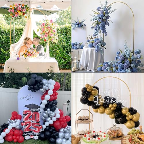Vincidern 6.6 FT Wedding Arch Backdrop Stand for Parties, Balloon Arch Stand, Wedding Arches for Ceremony, Metal Arch Back...