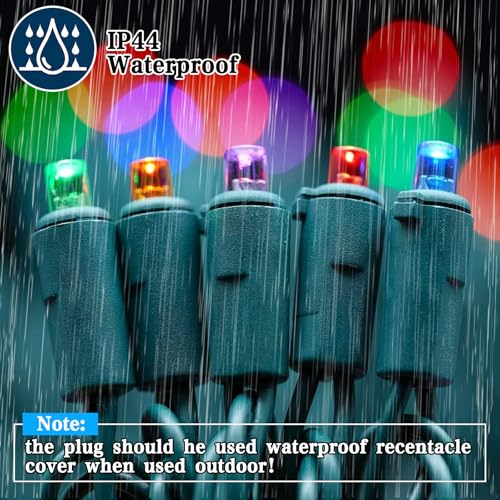 Heyworld 100 LED Slow Twinkle Christmas Lights, 5mm Wide Angle Soft Glow UL Certified 27ft String Lights - Connect Up to 2...