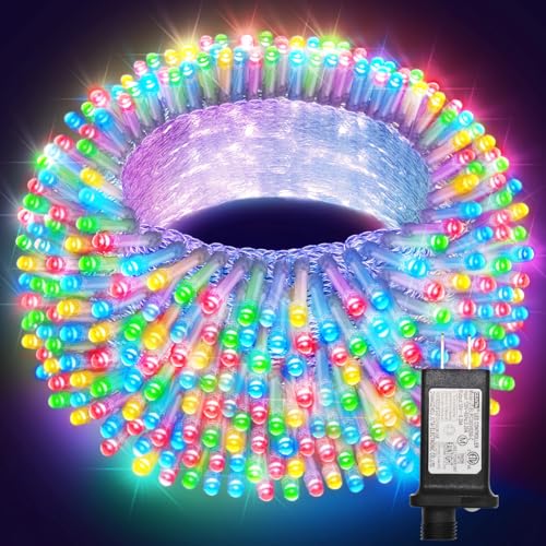LAMYAR Christmas Lights with 300 LEDs, 100FT Connectable Plug in Fairy String Lights for Outdoor Tree and Indoor Décor, 8 ...