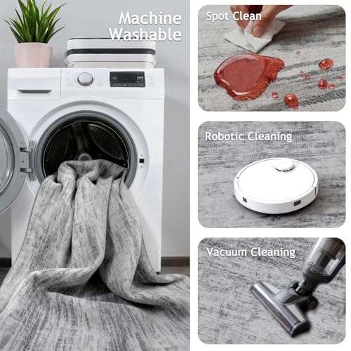 Runners for Hallways Non-Slip 2x8 Kitchen Runner Rug，Modern Abstract Washable Rug Runners for Entryway，Stain Resistant Sof...