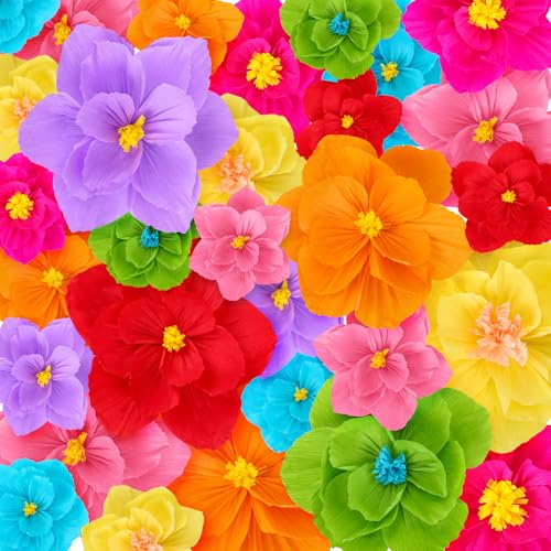 Humyoun Giant Paper Flowers Artificial Large Paper Flower Decoration for Handcrafted Wall Backdrop Christmas Mexican Weddi...