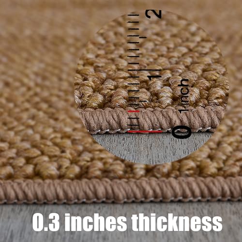 CHAMPLANT Runners Area Rug for Hallways 2x6 Feet Brown Washable Kitchen Runner Non Slip Hall Runners Entryway Runner Rugs ...