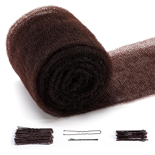 Hair Filler and Hairpins for Updo, Hair Sponge for Updo (Dark Brown)