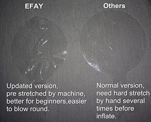 Bobo Balloons, 25 pack Pre Stretched 24 inch Helium/Air Large Clear Balloons for Stuffing, Beautiful DIY Bubble Balloon De...