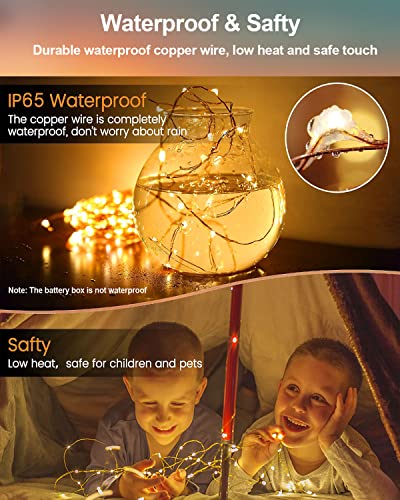 20 Pack Fairy Lights Battery Operated, 3.3ft 20 LED Mini String Lights Twinkle Lights Copper Wire Firefly Starry Lights fo...