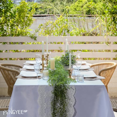 PENGYEE 6 Pack 5.57ft Artificial Greenery Garland for Table, Leaf Garland for Room Decor, Fern Garlands for Decoration, Fa...