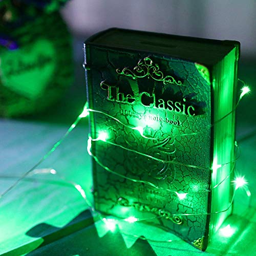 Fairy Lights Battery Operated (Included), 6.6ft 20 LED Mini String Light, Waterproof Silver Wire Firefly Starry Light for ...