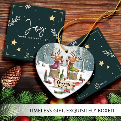 New Year Ornaments - Funny Xmas Gifts for Friends Coworkers Neighbors Family, Unique Ornament Exchange Ideas, Happy New Ye...