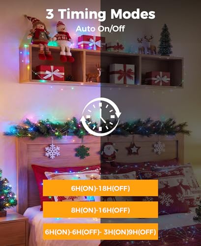 Fairdeer Plug-in Fairy Lights, 66 Ft 200 LED String Light with Remote, 8 Modes, Timer and Dimming Twinkle Lights for Indoo...