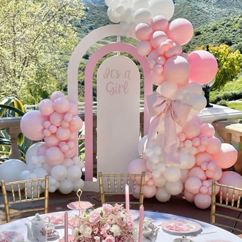Awenztech Light Pink Balloons 12 inch, Pastel Pink Latex Balloon 50pcs Party Balloons for Graduation Bridal Baby Shower Ge...