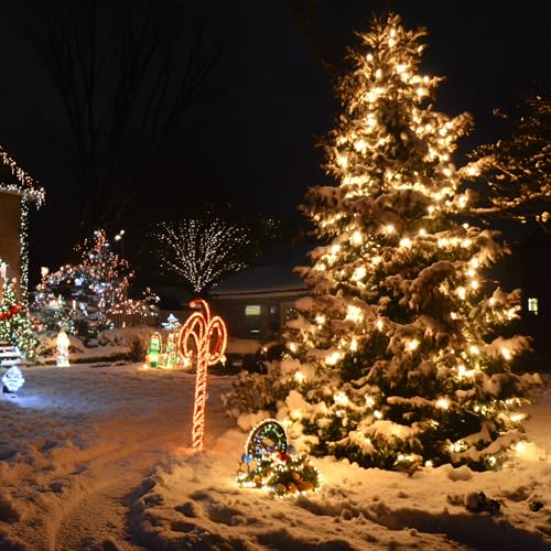 Twinkle Christmas Lights 33ft 100 LED 8 Modes with Timer, Connectable Xmas Tree Mini Lights for Indoor Outdoor Home Party ...