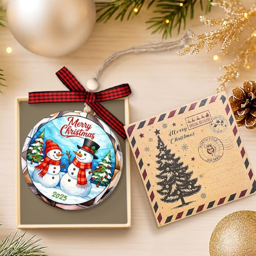 Snowman Ornaments - Snowman Christmas Ornament 2025, Christmas Ornament 2025, Snowmans Gifts, Holiday Decorations and Xmas...