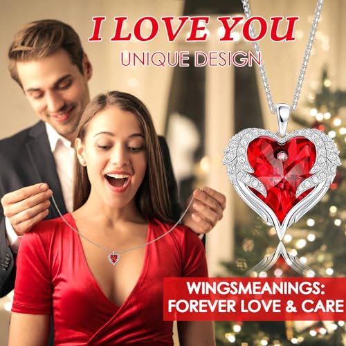 Suturun Preserved Real Rose,Eternal Flower Rose with Heart Necklace,Preserved Flowers Rose Gifts for Women,Girlfriend,Mom,...