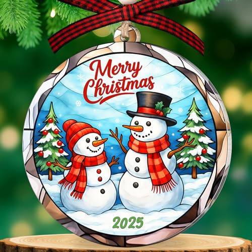 Snowman Ornaments - Snowman Christmas Ornament 2025, Christmas Ornament 2025, Snowmans Gifts, Holiday Decorations and Xmas...
