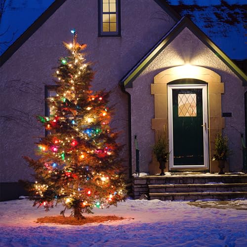 Heyworld 100 LED Slow Twinkle Christmas Lights, 5mm Wide Angle Soft Glow UL Certified 27ft String Lights - Connect Up to 2...