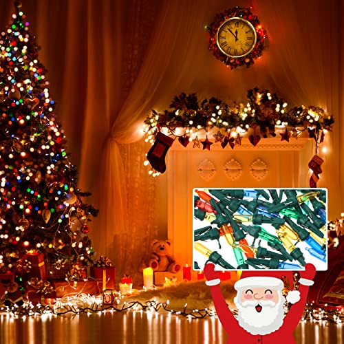 Honoson 60 Pieces LED Replacement Christmas Bulb 3v Waterproof LED Lights Bulbs Bulk for Christmas Tree Decorations Xmas I...