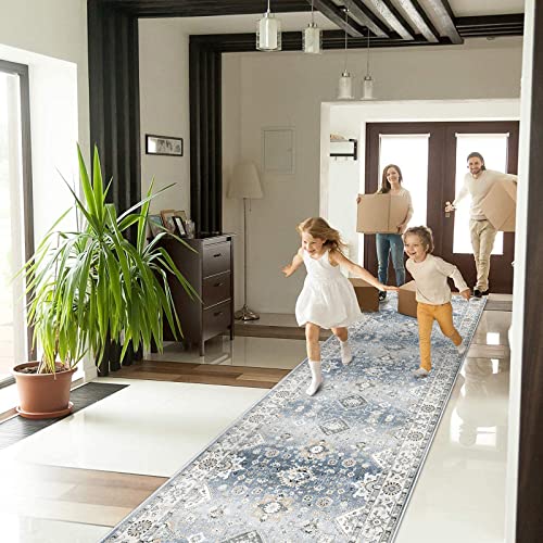 HY HAO YUN LAI Non Slip Runners for Hallways,Washable,Long Ultra Soft Kitchen Runner Rug,Non Shedding for Accent Farmhouse...