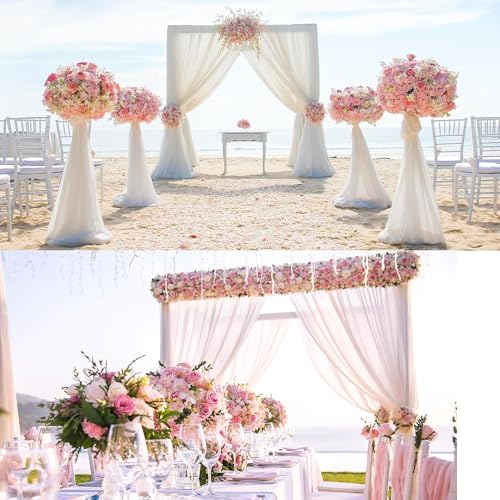 Sggvecsy Cherry Blossom Garland Artificial Cherry Flower Vines 2 Pack Hanging Silk Flowers Garland for Home Wedding Garden...