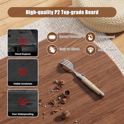 ALLSTAND 48" Oval Lift Top Coffee Table with Storage Metal Legs & Large Hidden Compartment, Coffee Tables with Lifting Top...