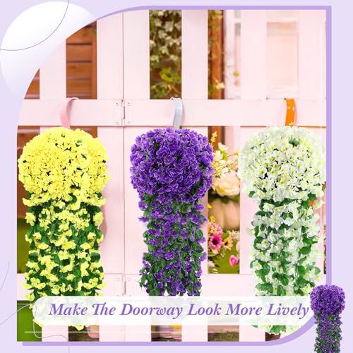 Yuxung 10 Pack 10 Pack Artificial Hanging Flowers Garland Arch Flowers for Wedding Ceremony Wall Home Floral Party Garden ...
