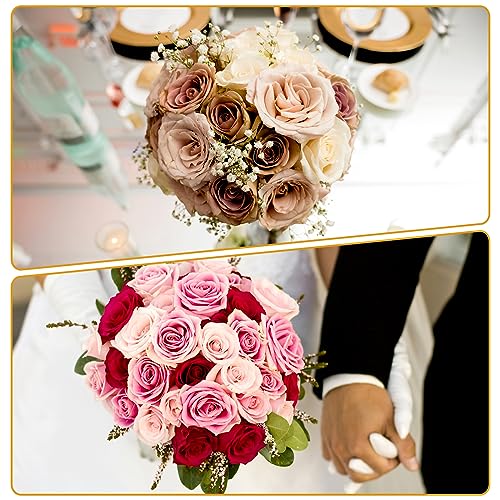HAPY SHOP 8 PCS Foam Floral Handle Bouquet Holder Flower Bouquet Holder for DIY Wedding Foam Bouquet Handle Flower Arrange...