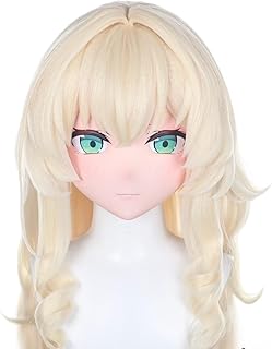 Custom Resin Kigurumi cosplay Mask - U-Series 3/4 Full-Head Shell, Handcrafted with SLA Smooth Surface & FDM Vents，3/4 Res...