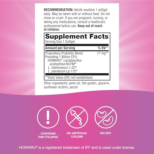 Nature's Way Women's Probiotic Pearls, Supports Vaginal and Digestive Health*, 1 Billion Live Cultures, No Refrigeration R...
