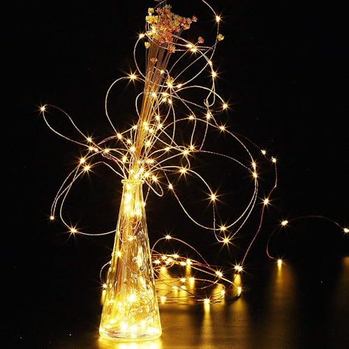 Joomer Fairy String Lights 66FT 200 LEDs Plug in Fairy Lights Indoor Copper Wire String Light DIY for Bedroom, Parties, We...