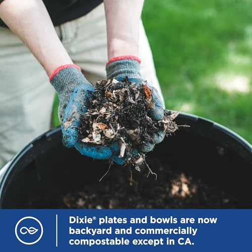 Dixie Medium Paper Plates, 8.5 Inch, 90 Count, 2X Stronger, Microwave-Safe, Soak-Proof, Cut Resistant, Disposable Plates F...