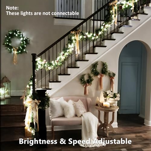 Brizled RGB Christmas Lights, 164ft 500 LED Color Changing String Lights, Dimmable Christmas Tree Light, Indoor Multifunct...