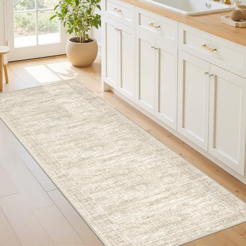 Restydon Rug Runners for Hallways Non Slip - 2x8 Runner Rug for Bedroom, Washable Runner with Rubber Backing, Soft Low-Pil...