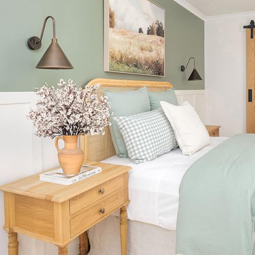 HIAGROW Babys Breath Artificial Flowers, 8 Bundles White Real Touch Fake Flowers Silk Flowers Bulk for Vase Home Office We...