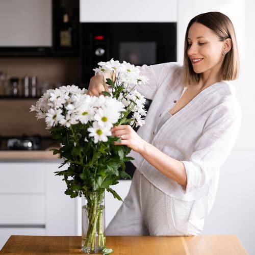 Devilfire 12Pcs Glass Cylinder vases for Centerpieces, 6 Inches Tall Flower Vases Wedding Decorations,Bulk Cylinder Flowe...