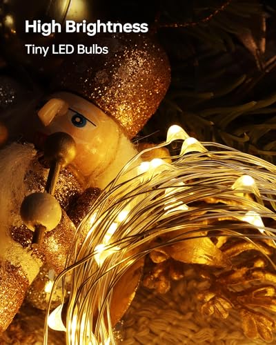 6 Pack Fairy Lights Battery Operated - 7ft 20 LED Twinkle Lights Copper Wire Mini String Lights Firefly Lights for Mason J...