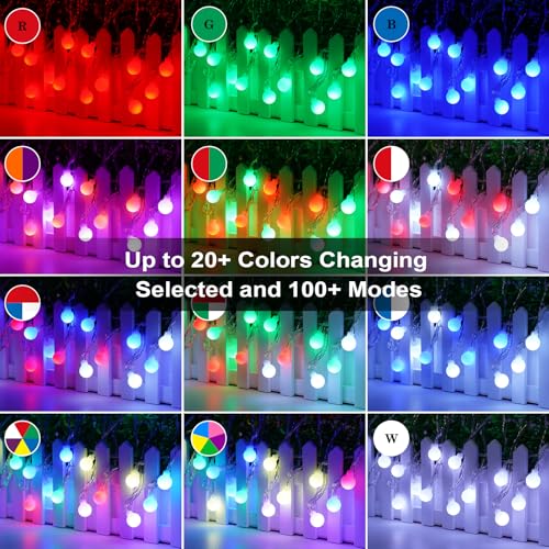 OMIKA 24 Colors Indoor String Lights with Remote, 16.5ft 50LED String Lights Bedroom USB Powered, Color Changing Christmas...