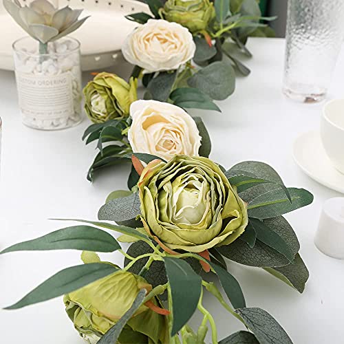 IPOPU White Roses Artificial Flowers Heads Bulk, 25pcs Vintage Dried Flowers Artificial Rose Heads Silk Fake Rose for Wedd...