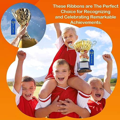 48PCS Award Ribbons, Medal Ribbons for 1st, 2nd, 3rd Place, Event Card & Rope Included, Perfect for Competitions, Sports E...