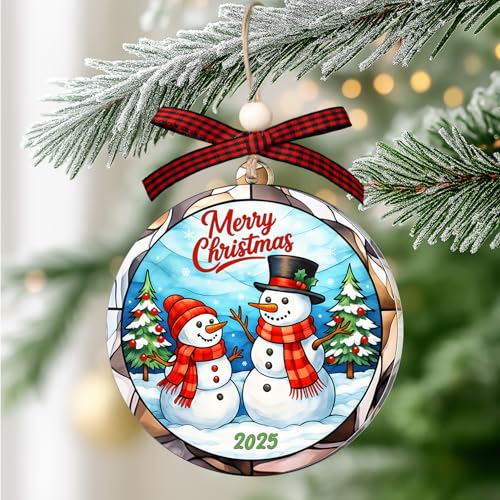 Snowman Ornaments - Snowman Christmas Ornament 2025, Christmas Ornament 2025, Snowmans Gifts, Holiday Decorations and Xmas...
