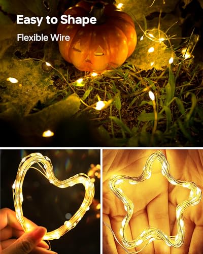 6 Pack Fairy Lights Battery Operated - 7ft 20 LED Twinkle Lights Copper Wire Mini String Lights Firefly Lights for Mason J...