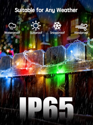 LAMYAR Christmas Lights with 300 LEDs, 100FT Connectable Plug in Fairy String Lights for Outdoor Tree and Indoor Décor, 8 ...