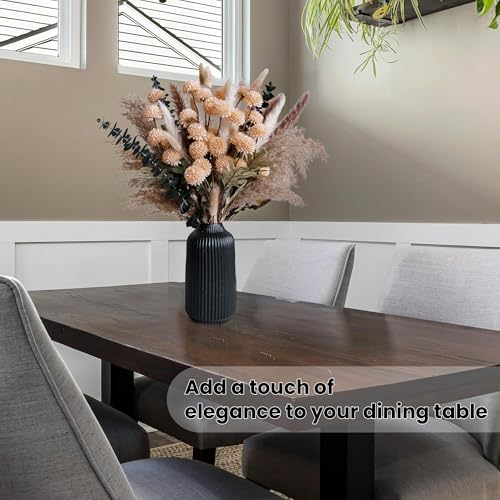 RoseTalk Simulation Flower Decor Luxury Faux Flower Arrangements – Realistic Artificial Flowers with Beige & White Peonie...