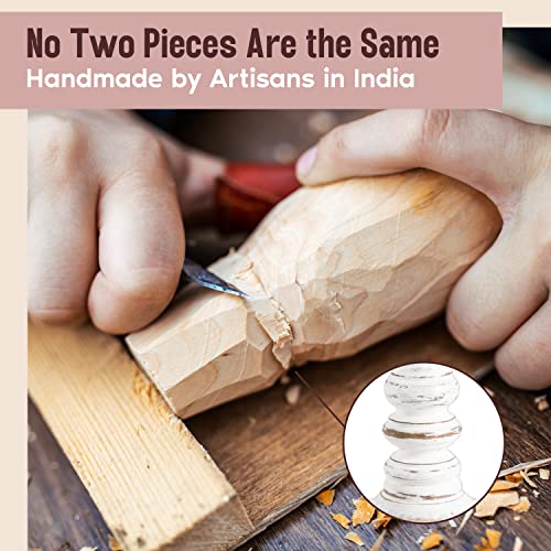 Large Candle Holders for Pillar Candles - Rustic Farmhouse Style Home Decor - Perfect for Table Centerpieces, Coffee Table...