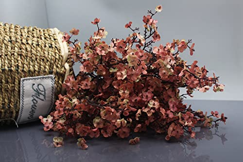 JAKY-Global Babys Breath Silk Artificial Flowers 6 Bundle European Fake Flowers Decor Wedding Party Fall Stems Decoration ...