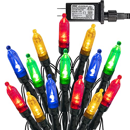 Dazzle Bright 200 LED Christmas Mini String Lights, 65FT Connectable Waterproof 8 Modes Fairy Lights for Indoor Outdoor Pa...