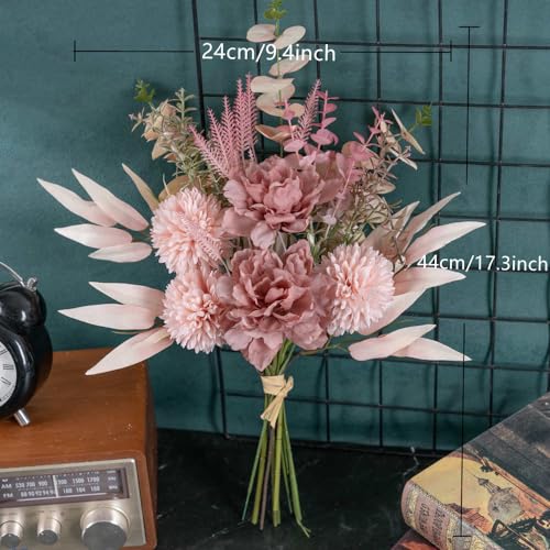 KIRIFLY Artificial Fake Flowers Plants Silk Flower Arrangements Wedding Bouquets Decorations Plastic Floral Table Centerpi...