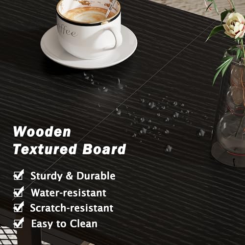 Furologee 35" Coffee Table with 2 Storage Drawers, Small Coffee Tables for Living Room, Modern Center Table with 2 Tier Sh...