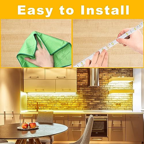 dalattin Warm White LED Strip Lights 50ft, Led Lights Strip Dimmable Bright 24V 3000K, 900 LEDs Lights for Bedroom, Mirro...